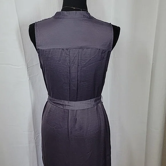 Motherhood Maternity Sleeveless Button-up Dress w/Belt - Picture 12 of 16
